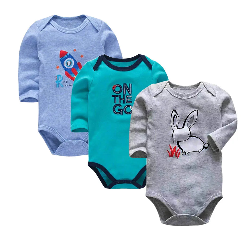 Baby Bodysuit Newborn 100% Cotton Body Baby Long Sleeve Underwear Infant Boys Girls Clothes Baby's Sets