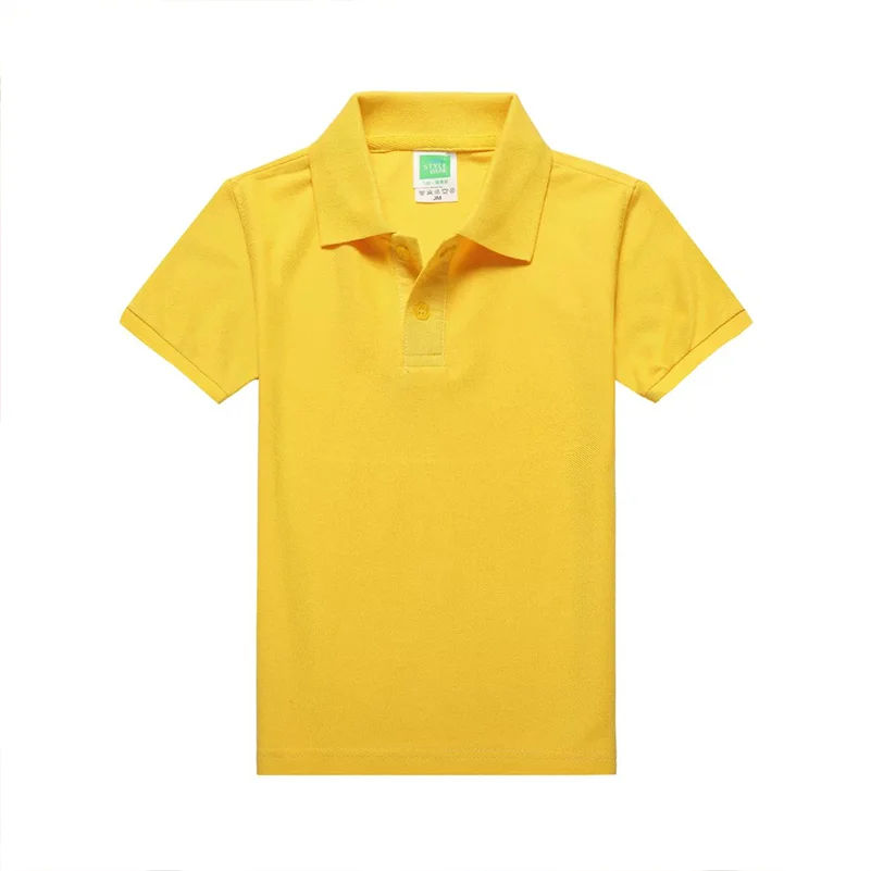 YOTEE summer high quality casual short-sleeved polo clothing kid individual school outing LOGO custom POLO shirt cotton children