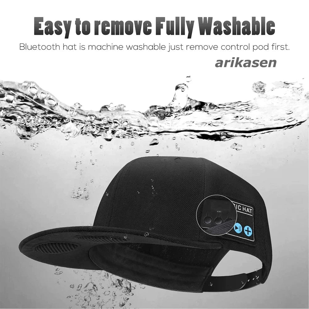 Hat with Bluetooth Speaker Adjustable Wireless Smart Speakerphone Cap for Outdoor Sport Wireless Bluetooth Baseball Cap with Mic