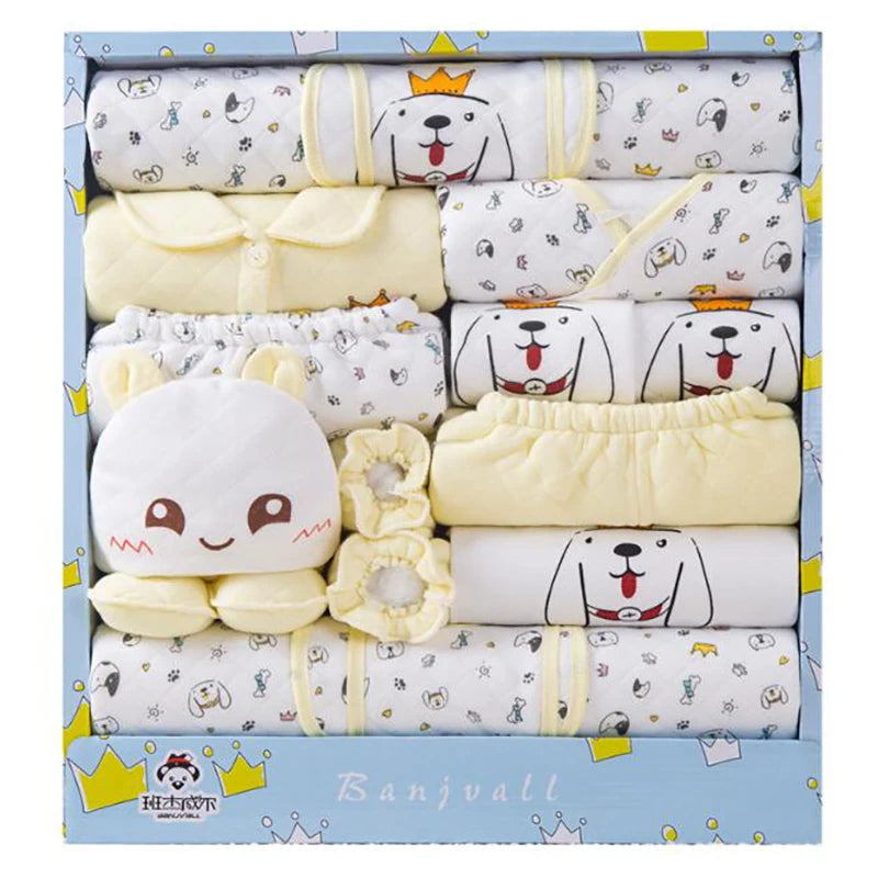 18pcs/set Newborn Clothes Suits 0-6M BabyToddler Clothing Sets Boys Girls Suit Cotton No Box