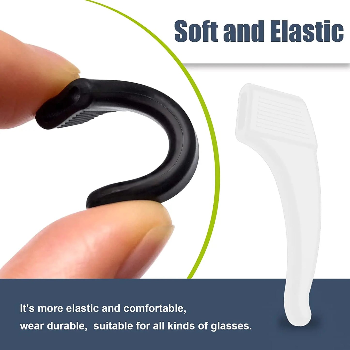 Anti Slip Ear Hook Eyeglass Eyewear Accessories Eye Glasses Silicone Grip Temple Tip Holder Spectacle Eyeglasses Grip