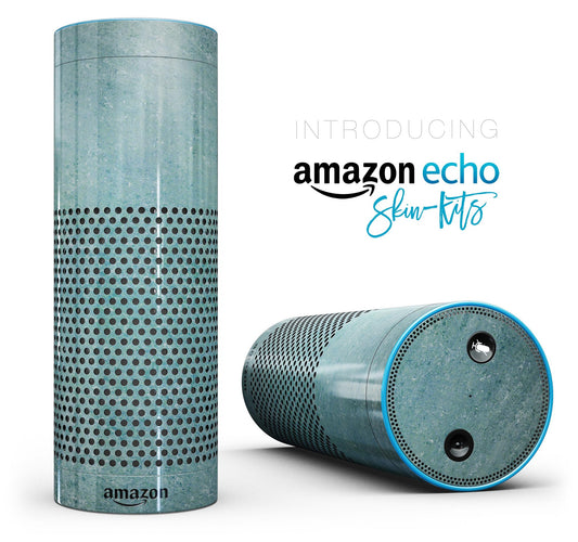 Textured Teal Surface - Full-Body Skin-Kit for the Amazon Echo