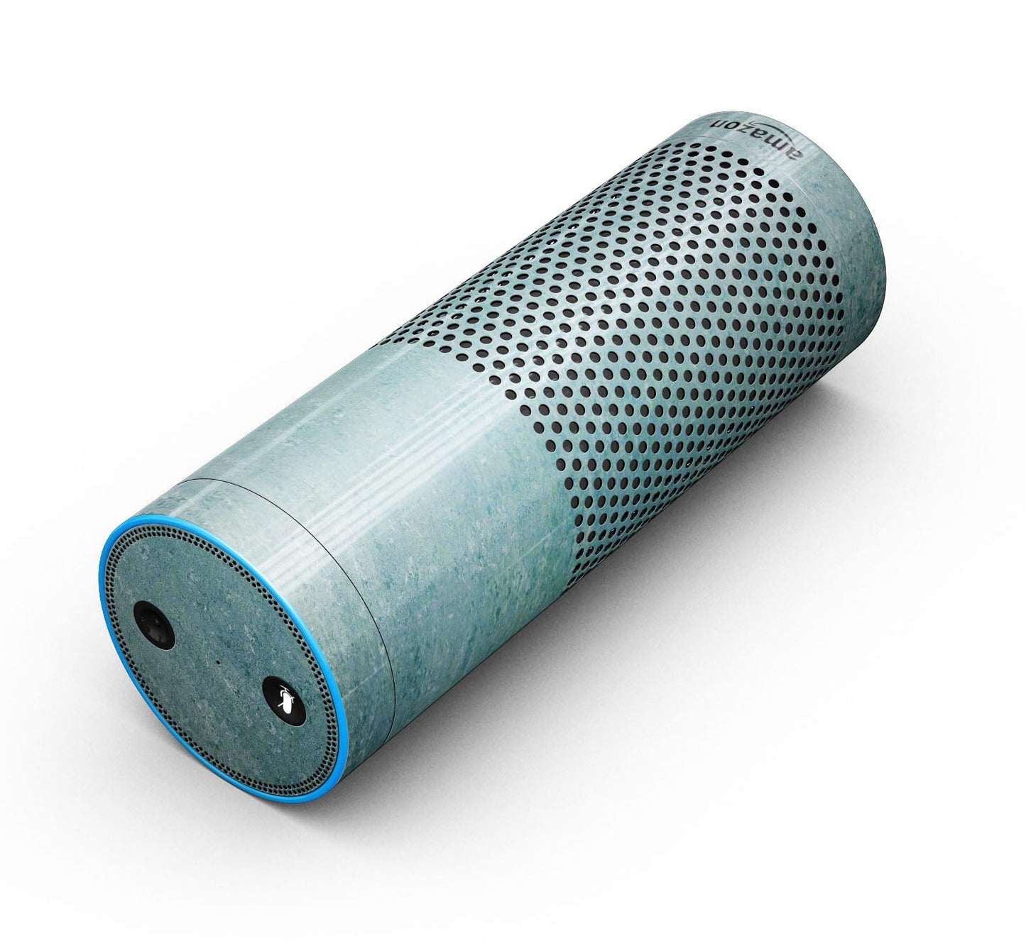 Textured Teal Surface - Full-Body Skin-Kit for the Amazon Echo