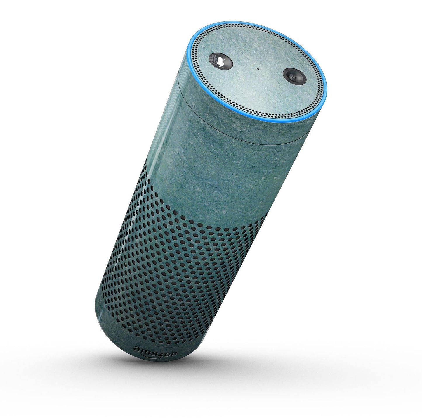 Textured Teal Surface - Full-Body Skin-Kit for the Amazon Echo