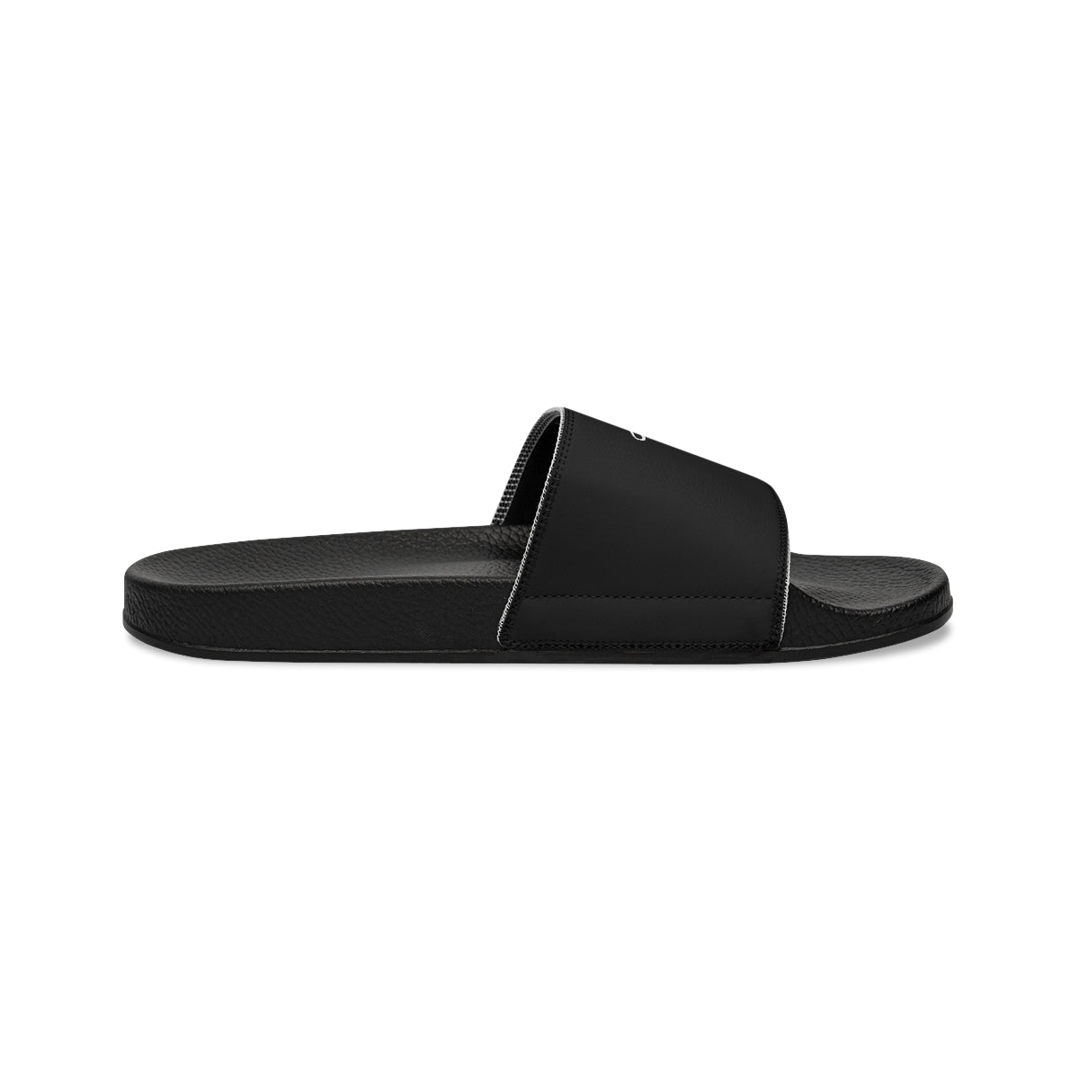 Mens Black Slide Sandals, Faith Christian Inspiration