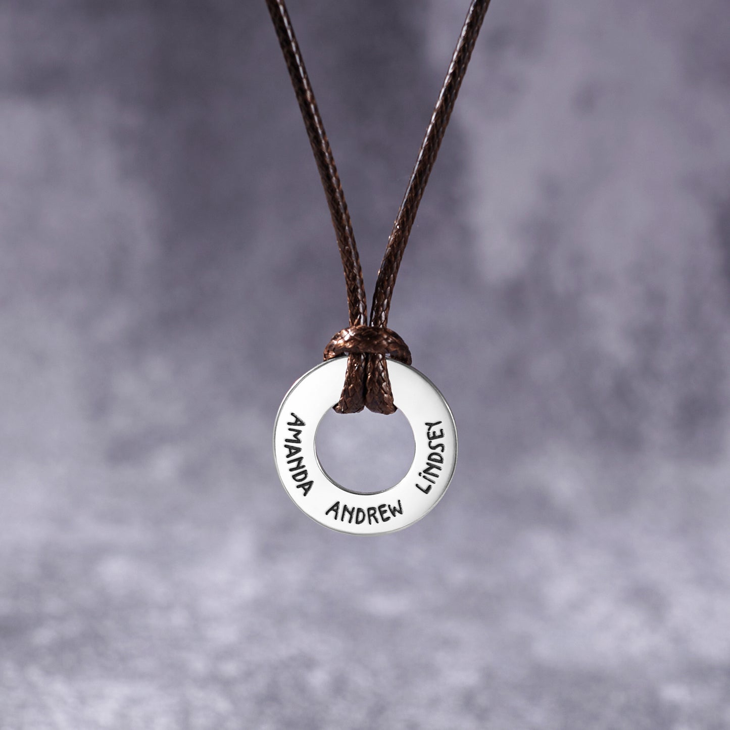 Dad Necklace With Kids Names, Engraved Dad Gift, Men Custom Necklace